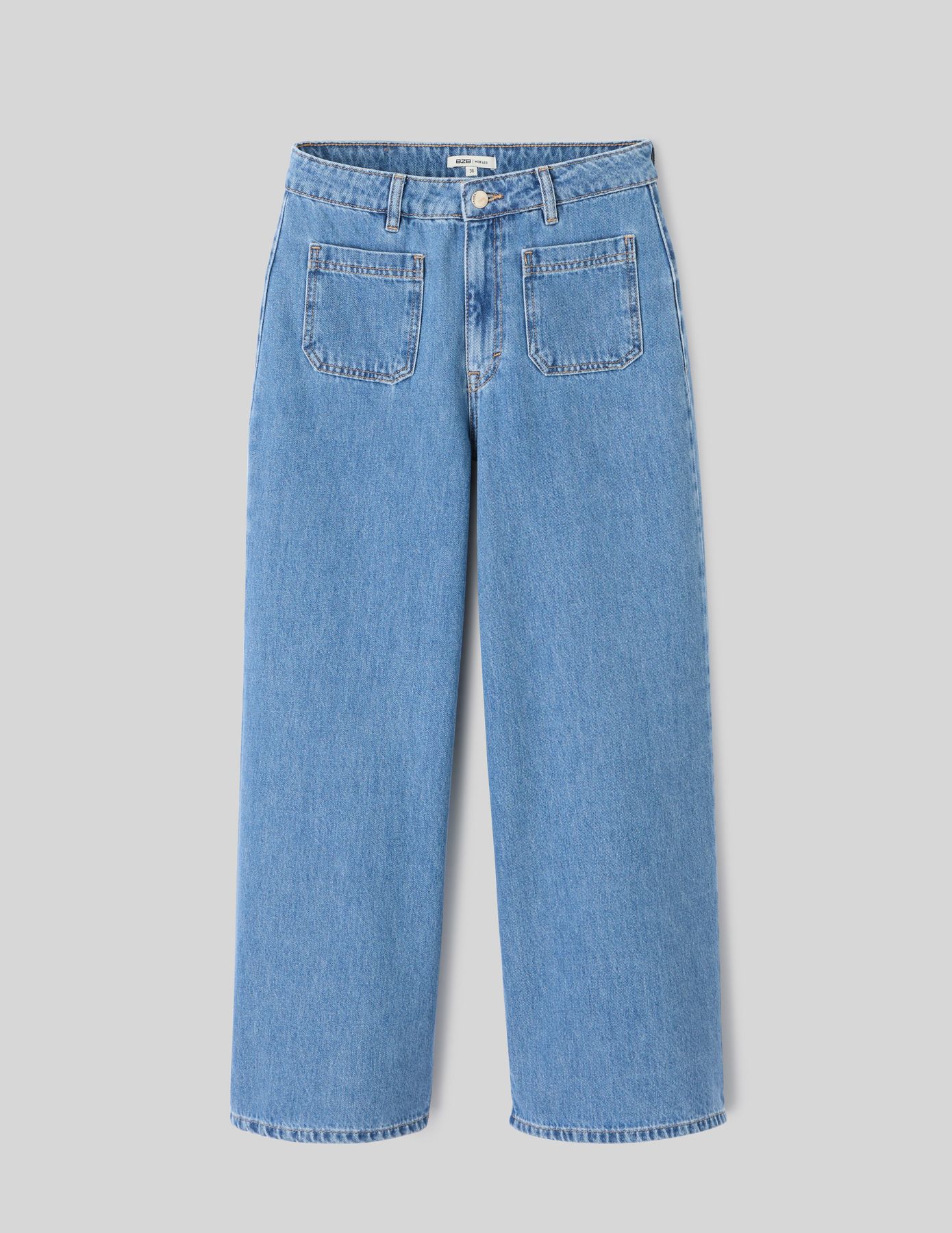 Jean wide leg cropped