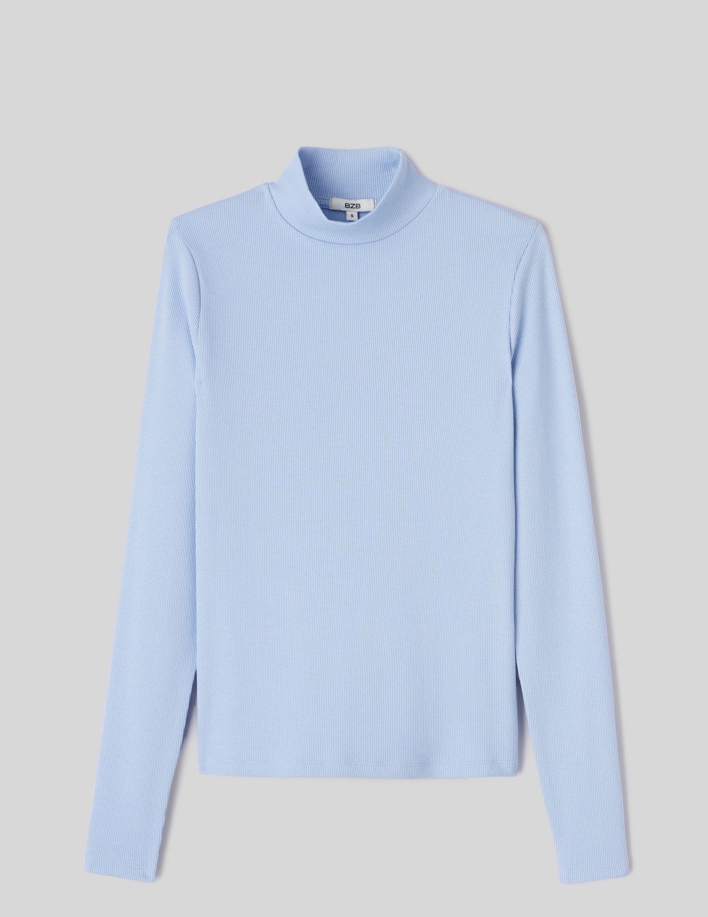T-shirt col montant uni