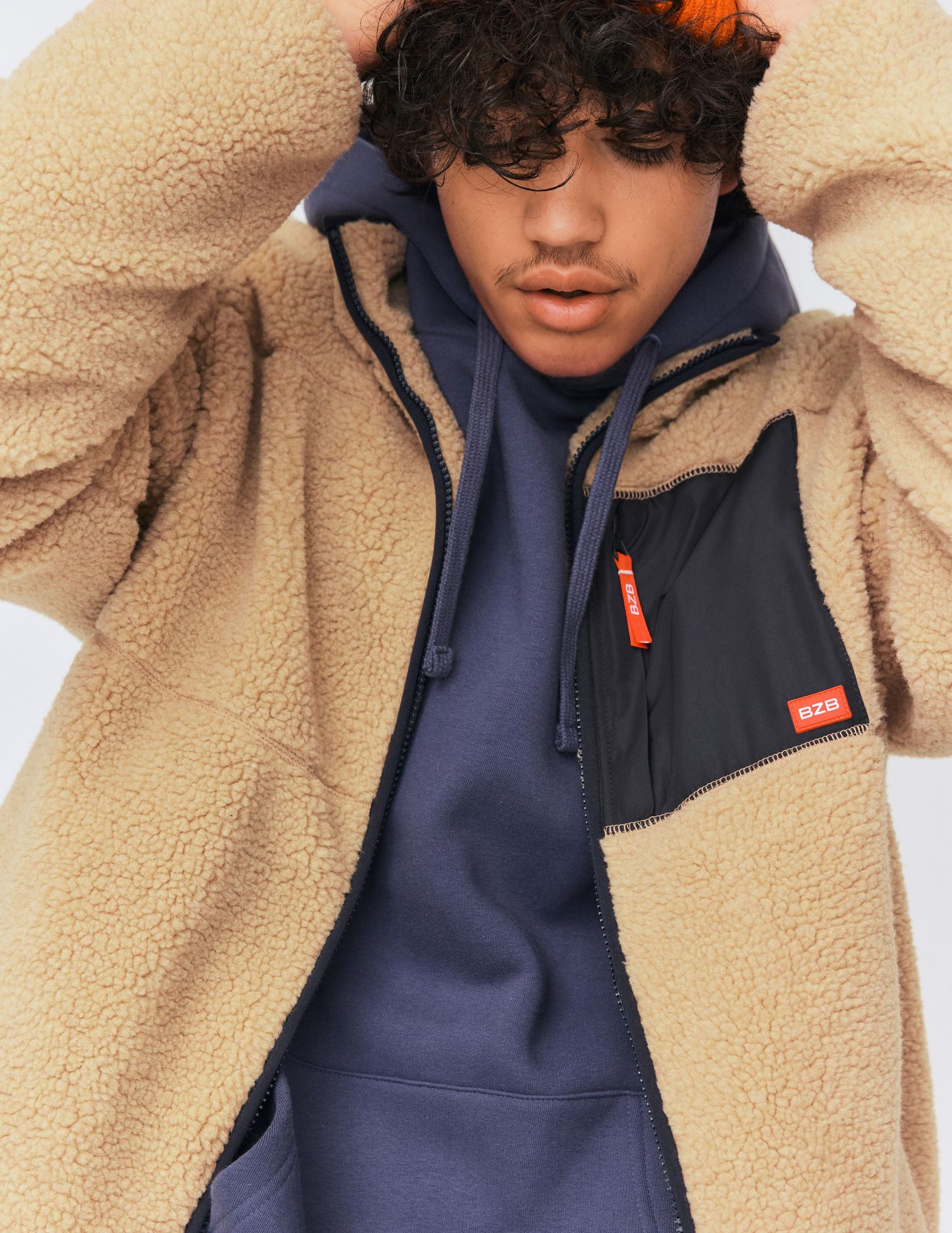 Blouson sherpa zipp&eacute;