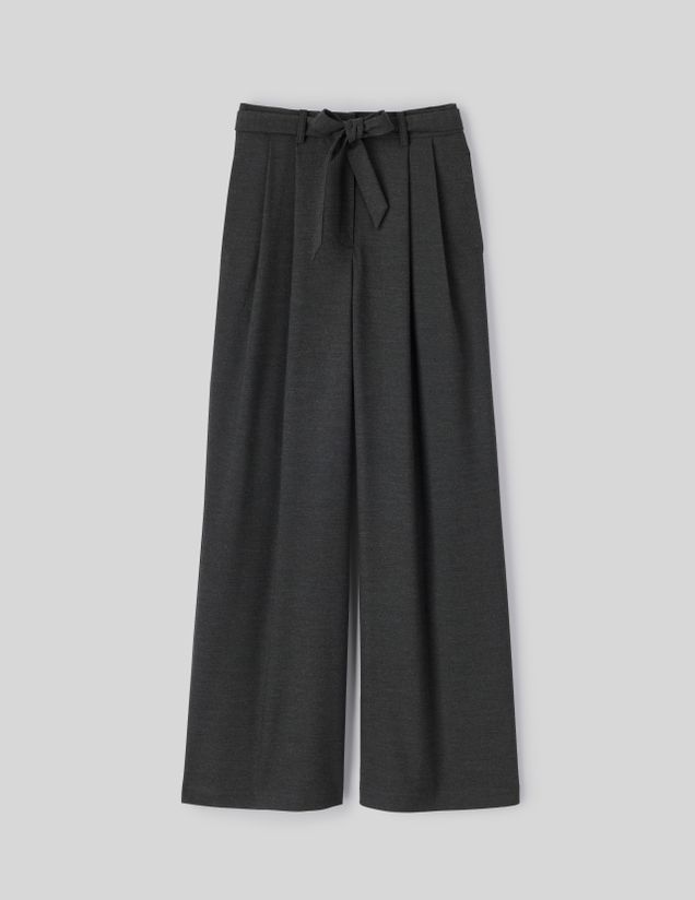 Pantalon tailleur à pinces polyester recyclé