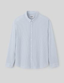 Chemise seersucker rayée