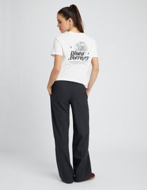Pantalon taille élastiquée polyester recyclé