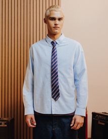 Chemise oxford rayée