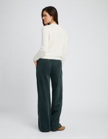 Pantalon velours taille élastiquée