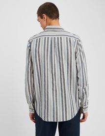 Chemise rayée droite