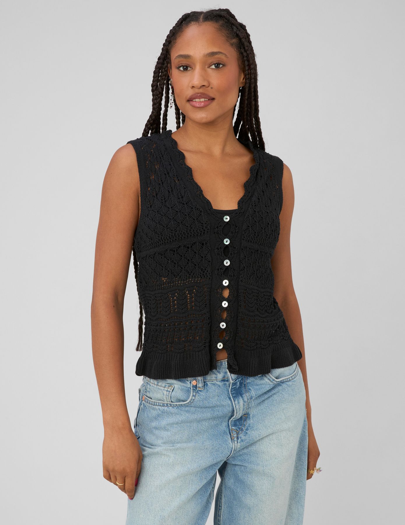 Gilet sans manches crochet