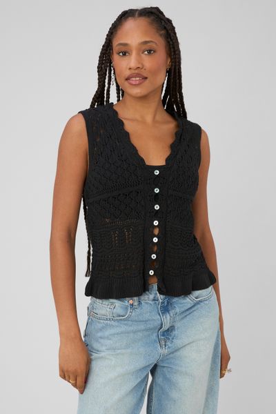 Gilet sans manches crochet