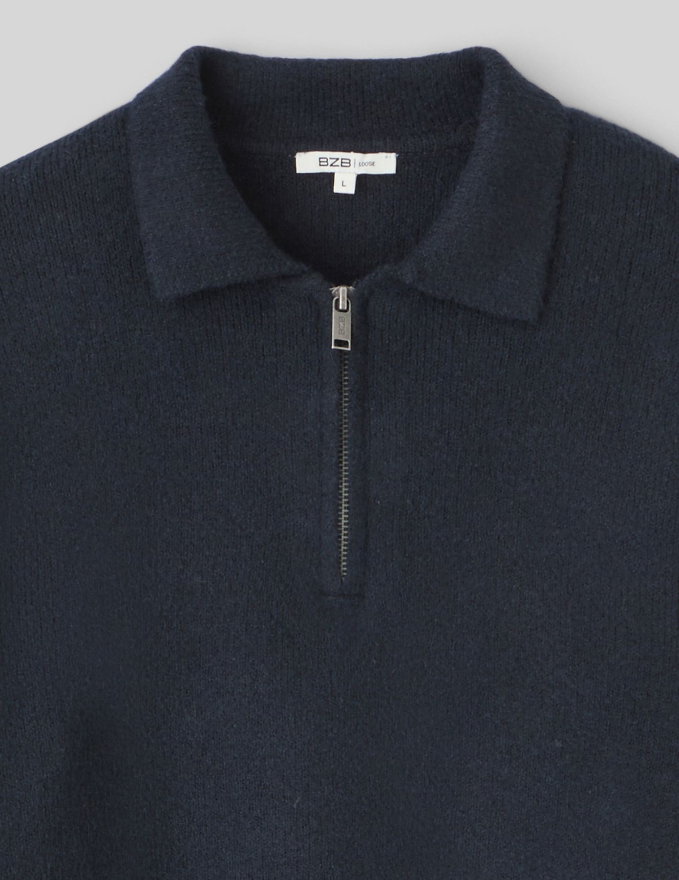Pull col polo zippé