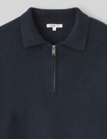 Pull col polo zippé