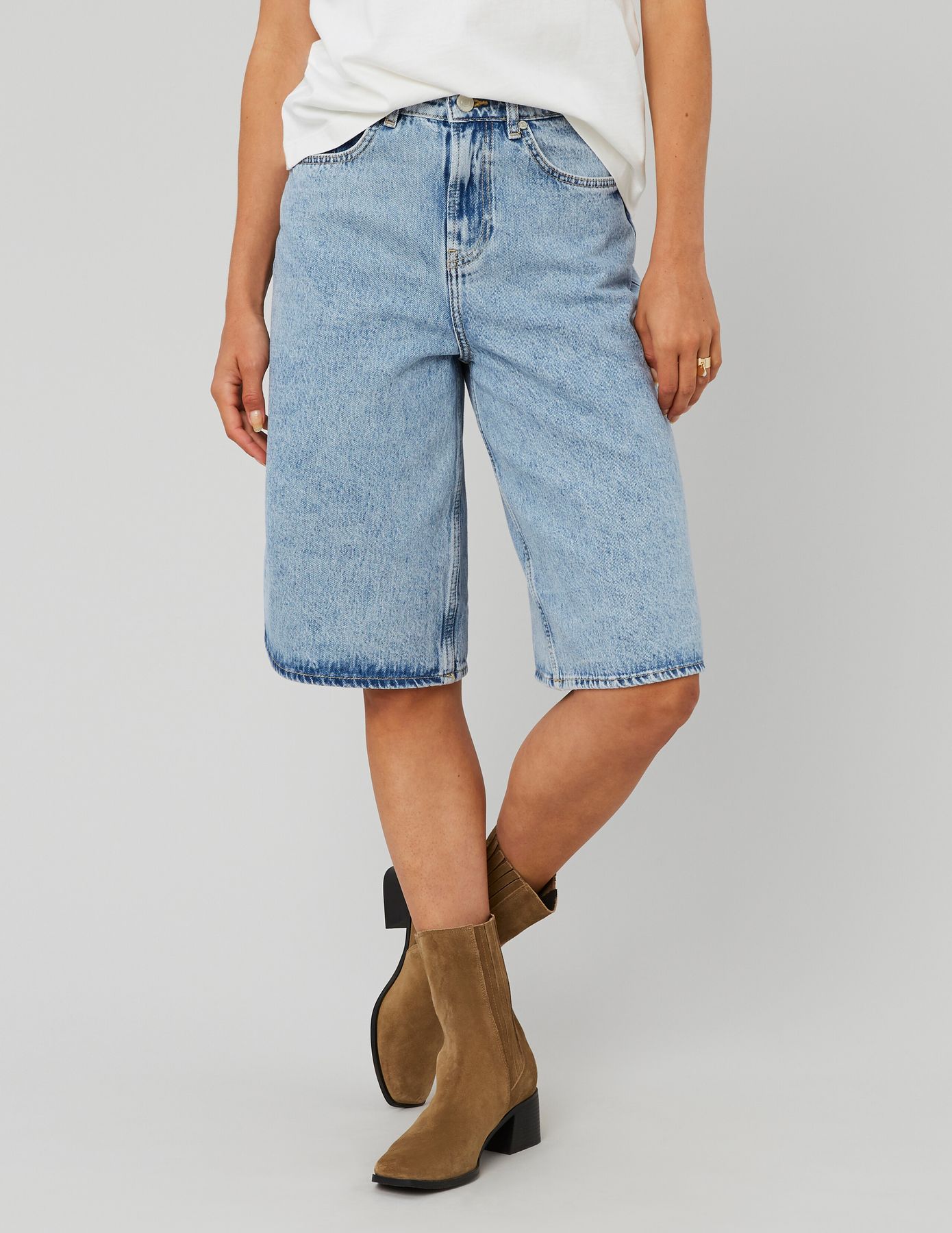 Bermuda en jean long