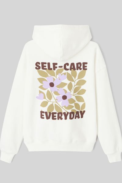 Sweat col capuche imprimé
