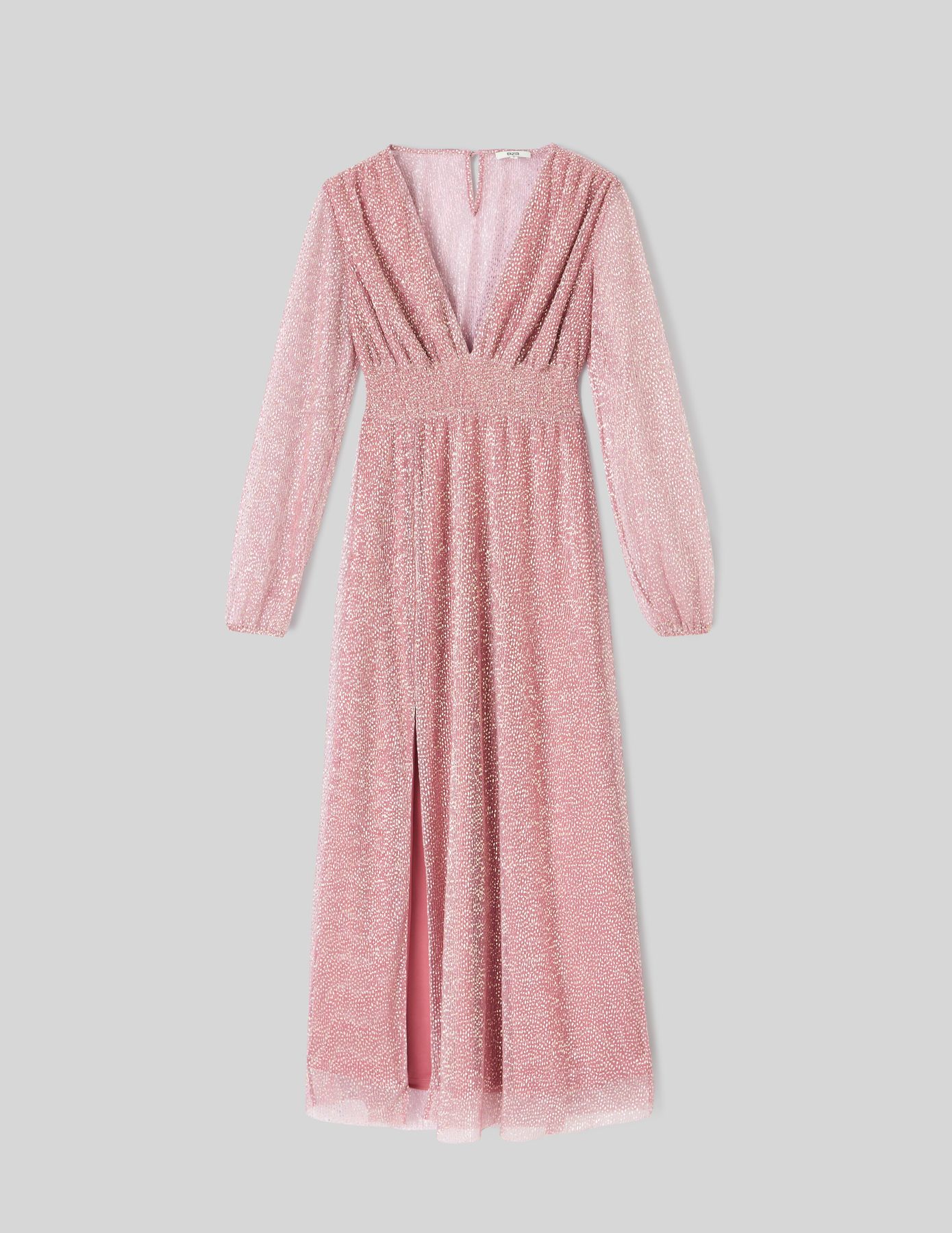 Robe longue plissée