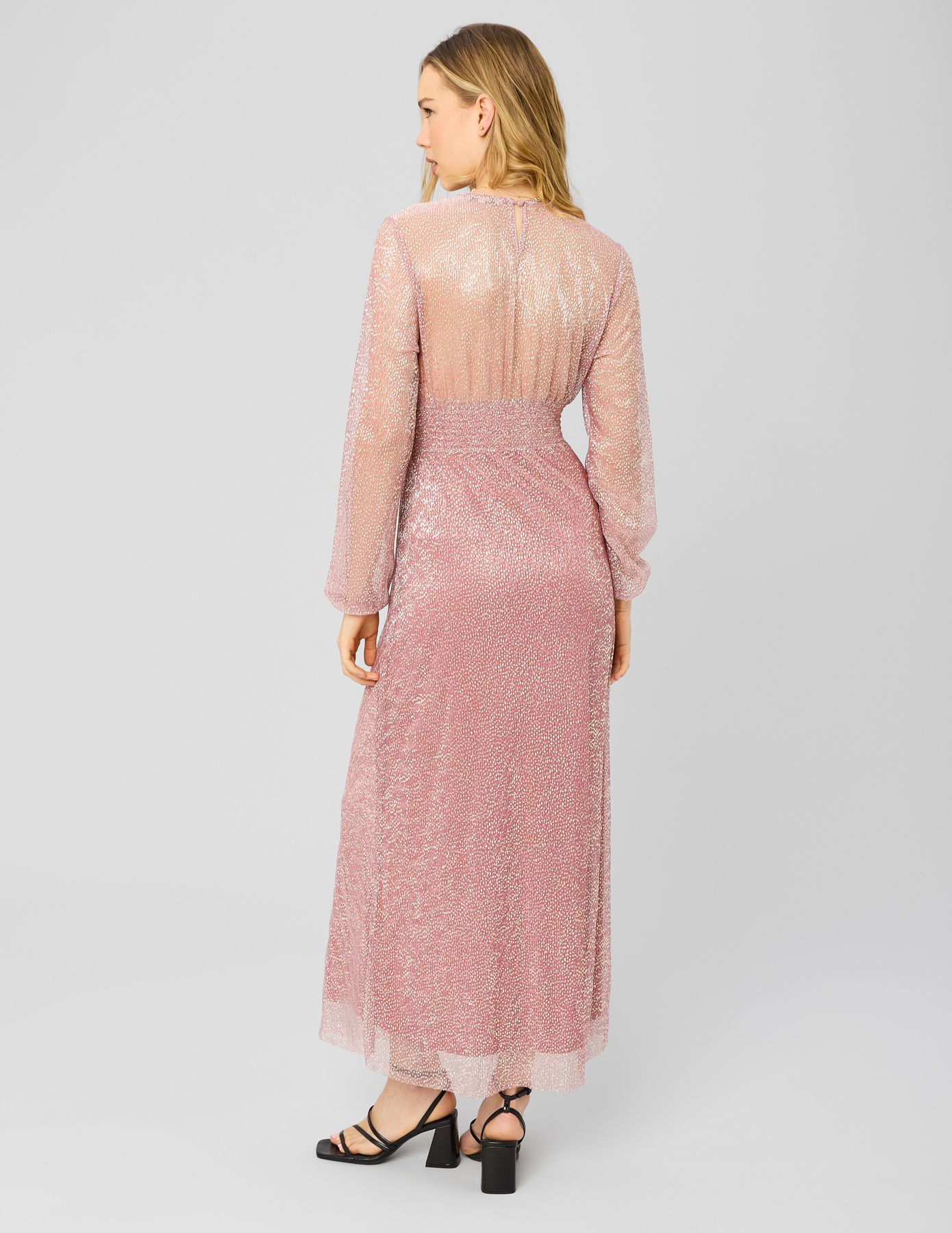 Robe longue pliss&eacute;e