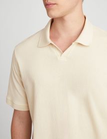 Polo matière fantaisie