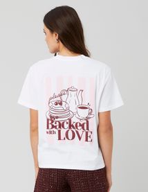 T-shirt imprimé devant/dos