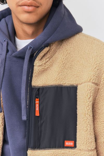 Blouson sherpa zipp&eacute;