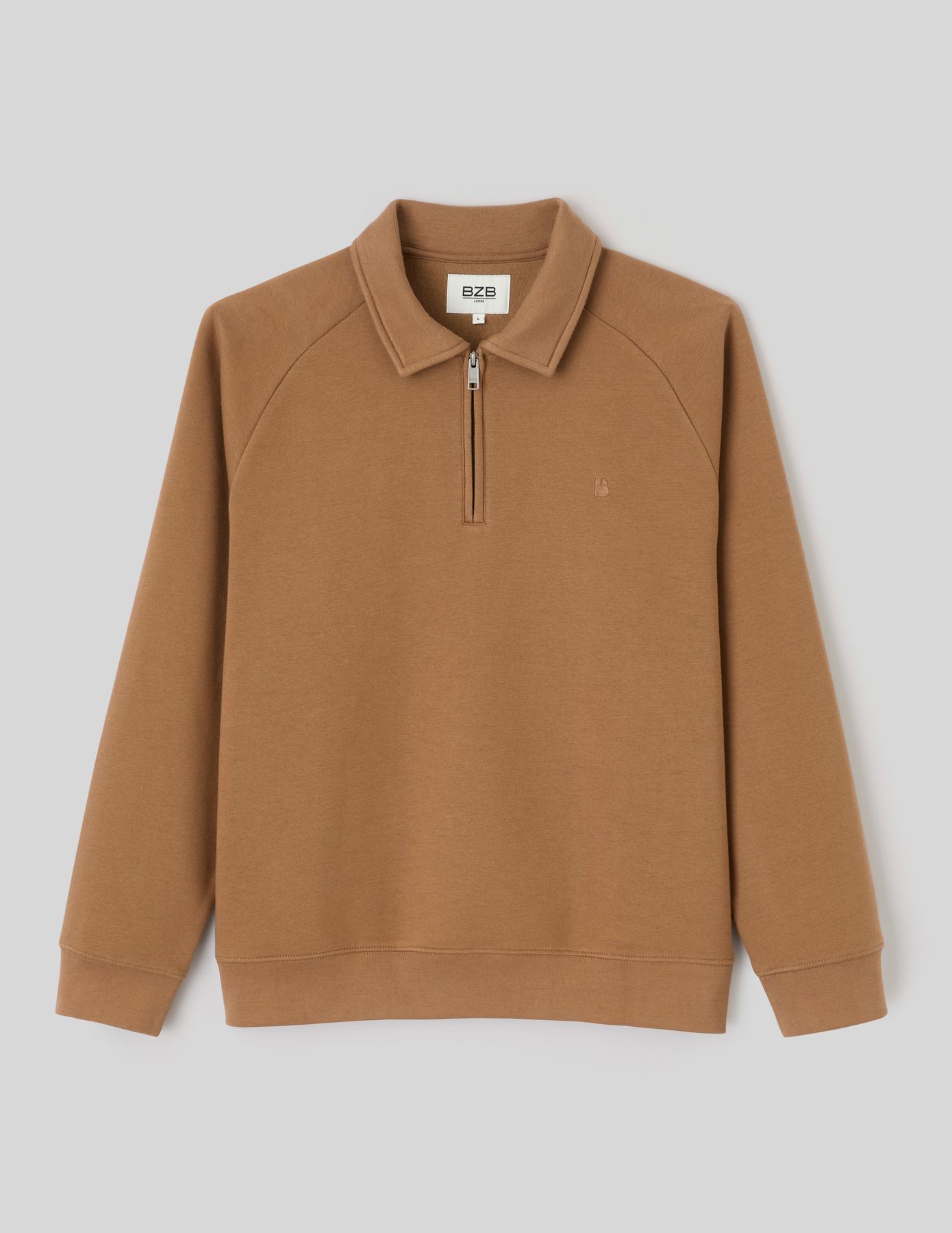 Sweat col polo zipp&eacute;