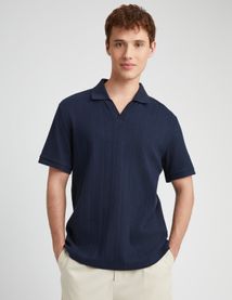 Polo maille fantaisie