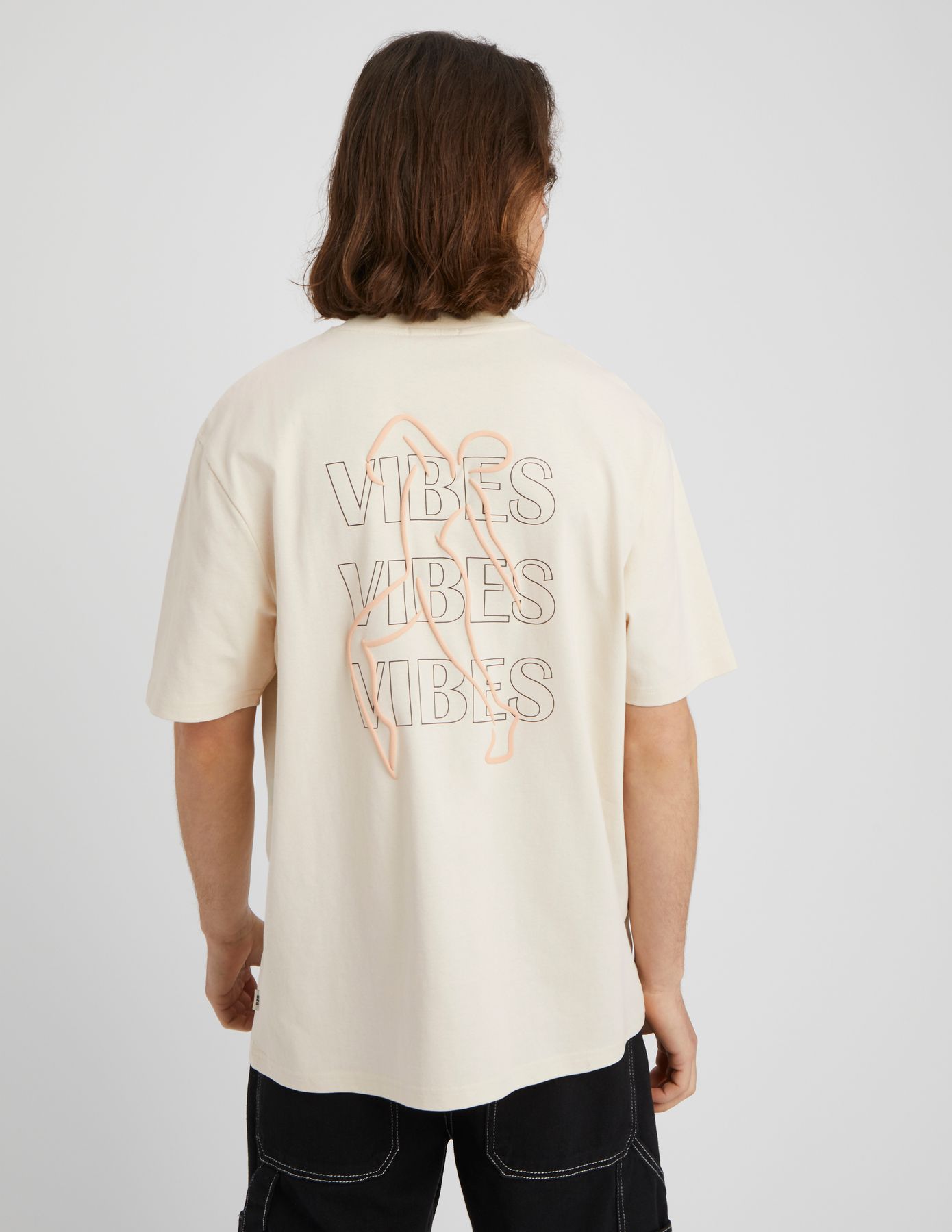 T-shirt imprim&eacute; devant dos