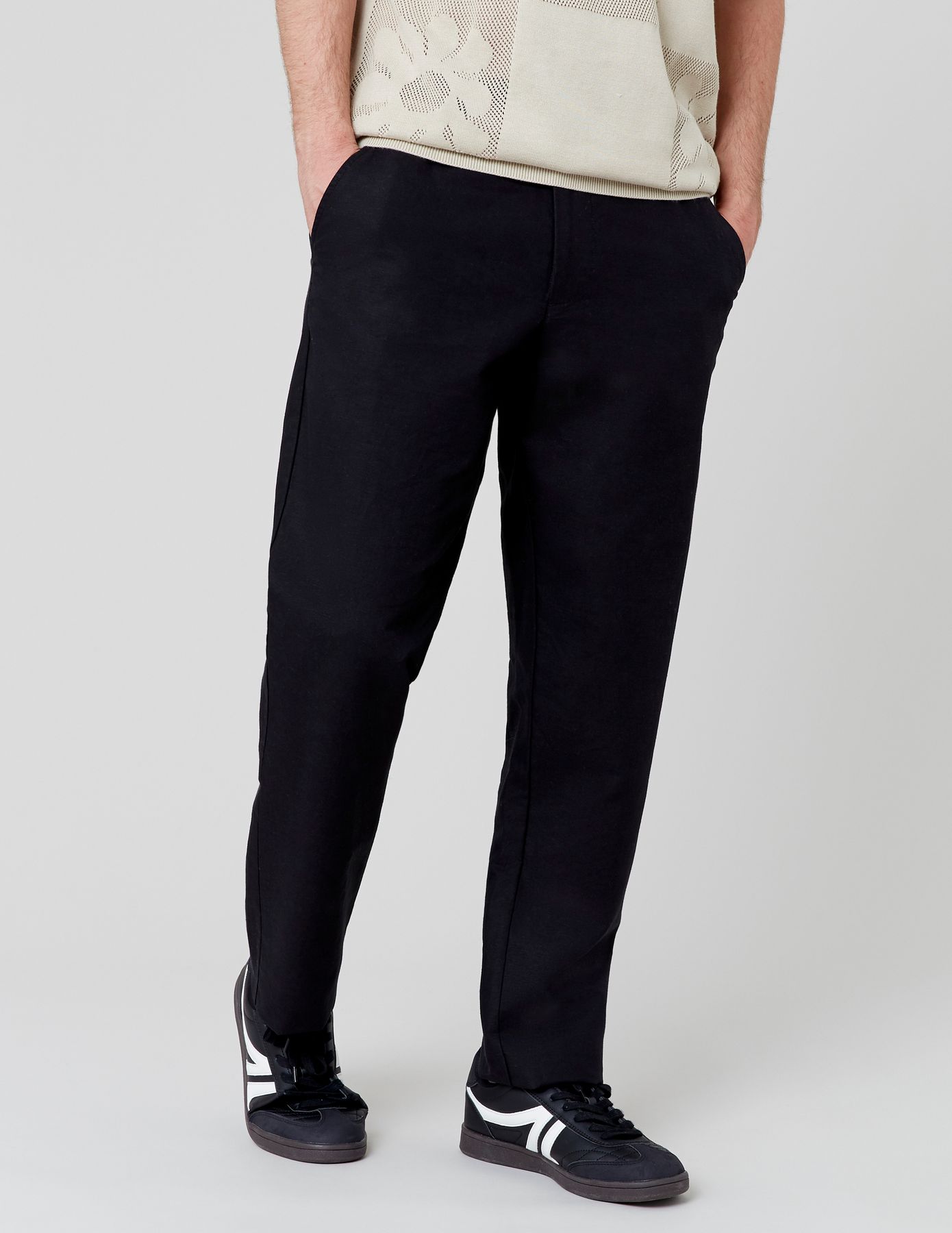 Pantalon de ville coton lin