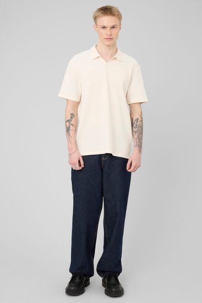 Polo mati&egrave;re gaufr&eacute;e