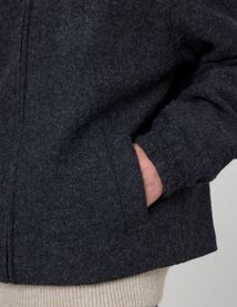 Blouson zippé en laine