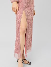 Robe longue pliss&eacute;e