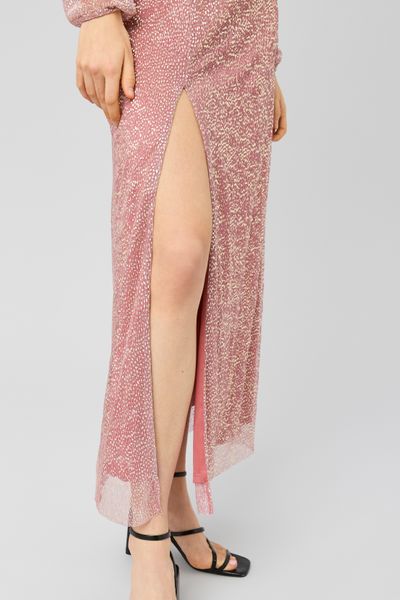 Robe longue pliss&eacute;e