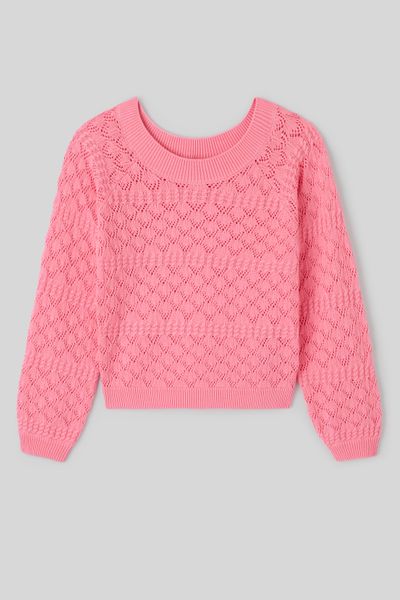 Pull en coton ajouré