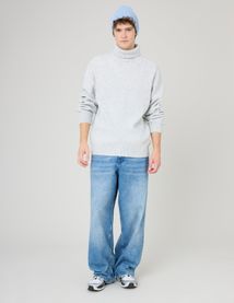 Pull col roulé