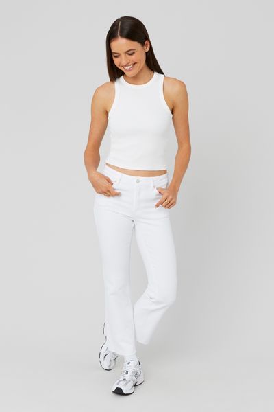 Jean flare cropped