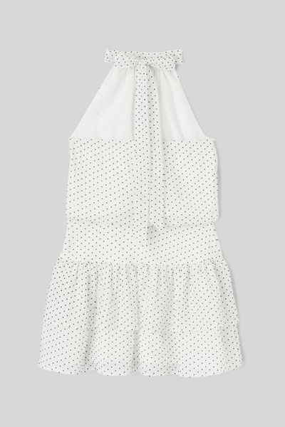Robe courte imprim&eacute;e pois