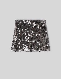Jupe courte sequins