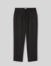 Pantalon de ville fluide viscose lin