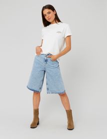 Bermuda en jean long