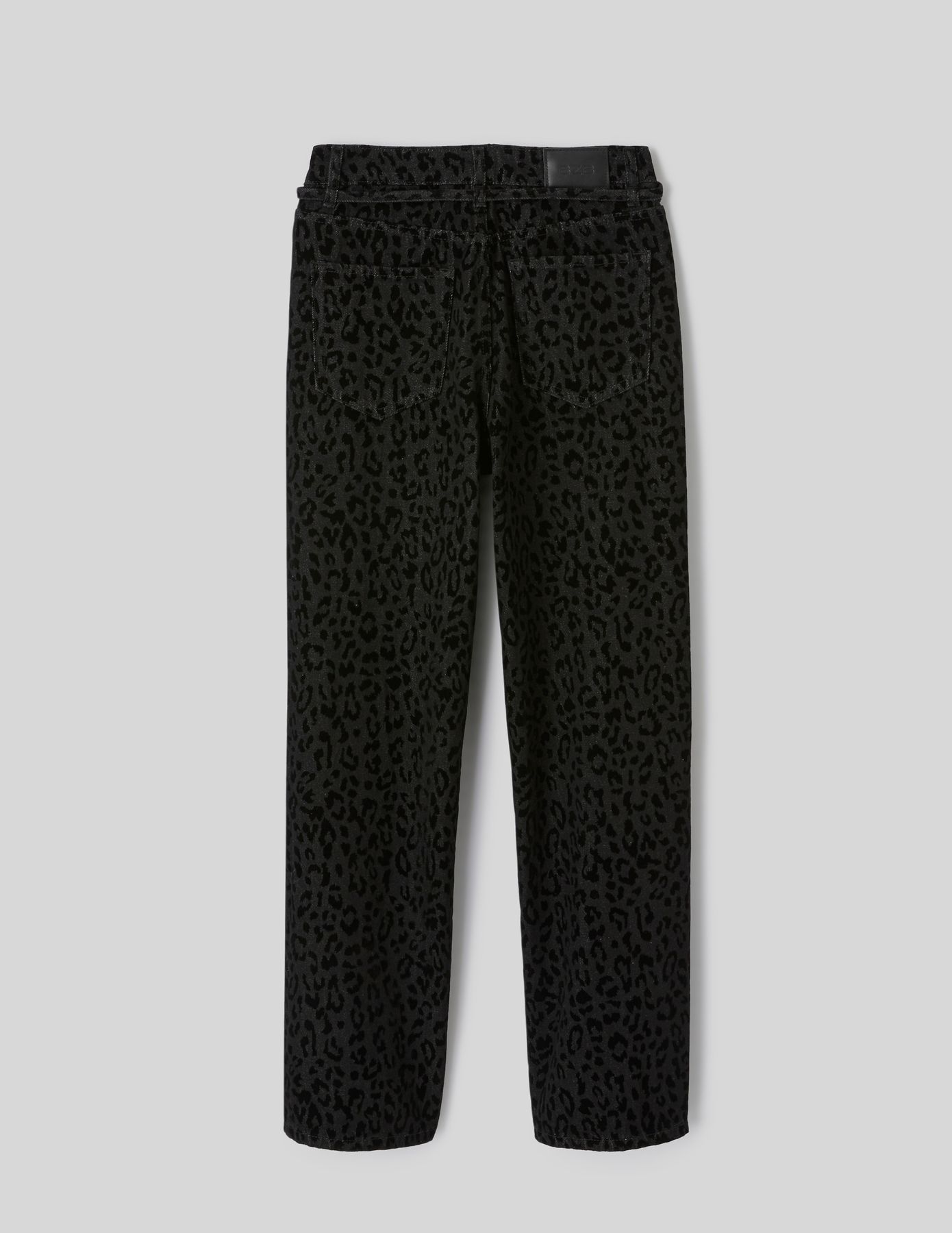 Pantalon imprim&eacute; coupe droite