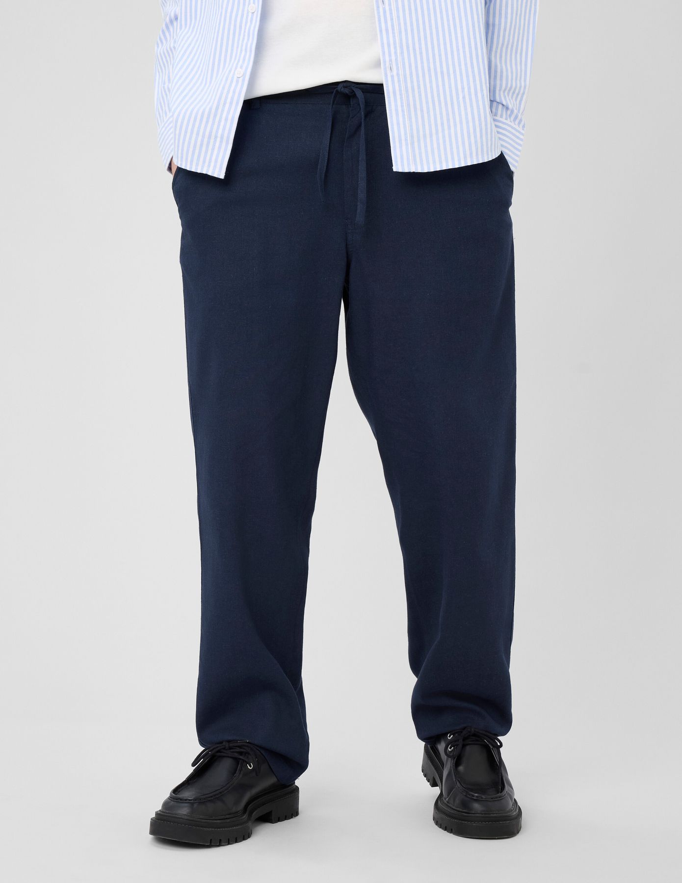 Pantalon de ville fluide viscose lin