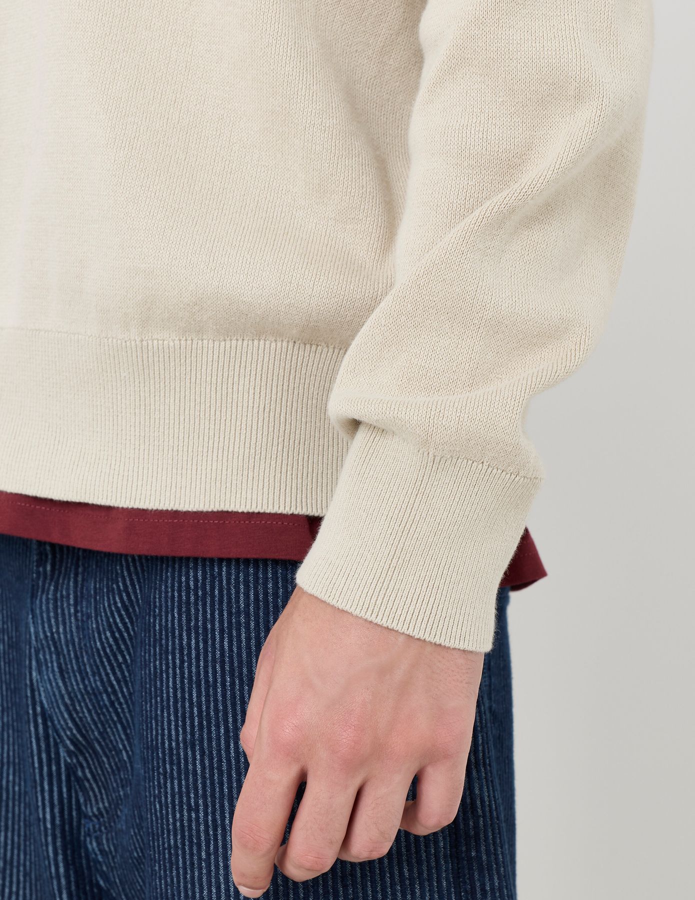 Pull col montant zippé