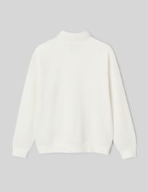 Sweat col polo zippé