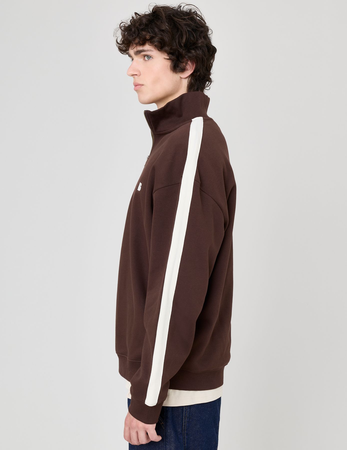 Sweat col montant à bande