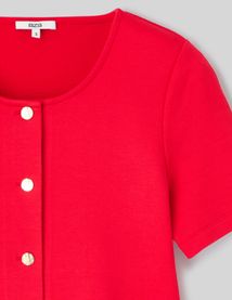 T-shirt boutonn&eacute;
