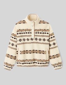 Sweat sherpa imprimé