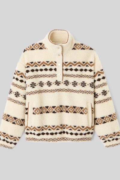 Sweat sherpa imprimé