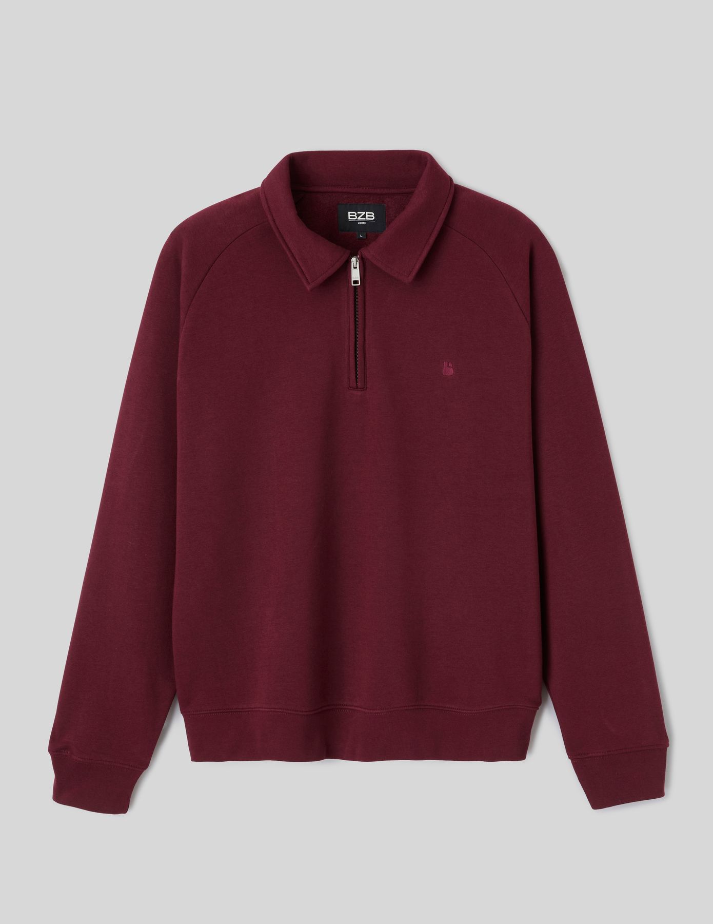 Sweat col polo zipp&eacute;