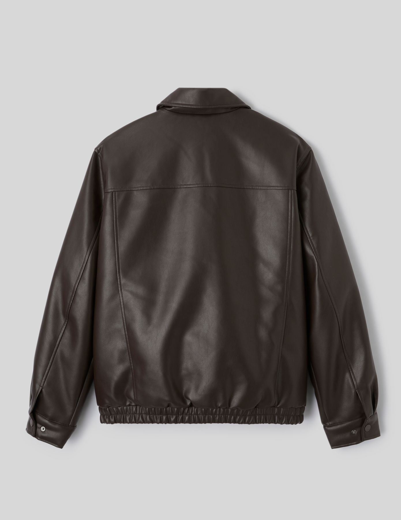 Blouson zipp&eacute; tissu enduit