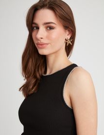 Débardeur surpiqûres fantaisie