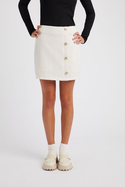 Jupe short en tweed