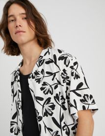 Chemisette imprim&eacute;e fluide