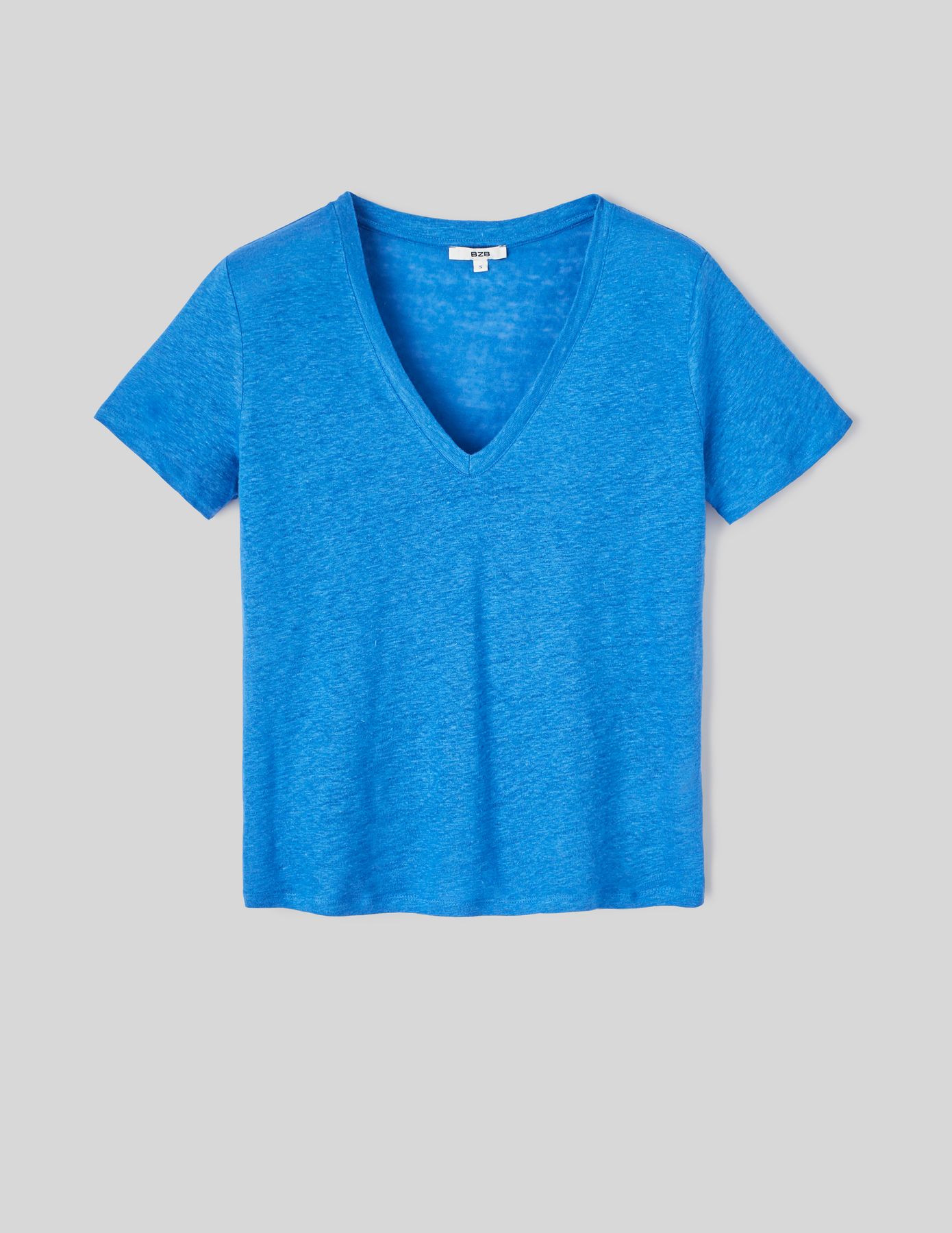 T-shirt en lin uni