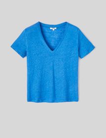 T-shirt en lin uni
